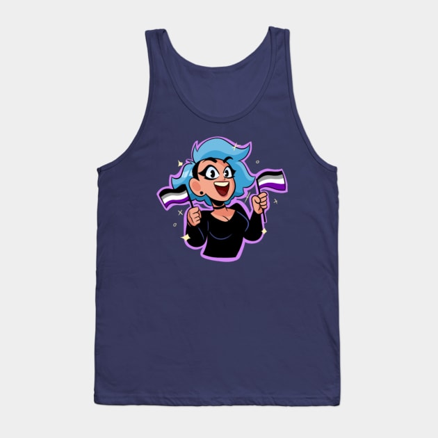 PeachFuzz Asexual Pride Tank Top by PeachFuzz Comics Store